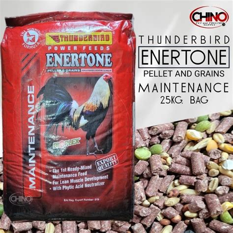 enertone|Thunderbird Enertone feeds ( 25 kg sack) .